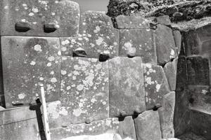 Archaeological ruins; detail of Inca stonework